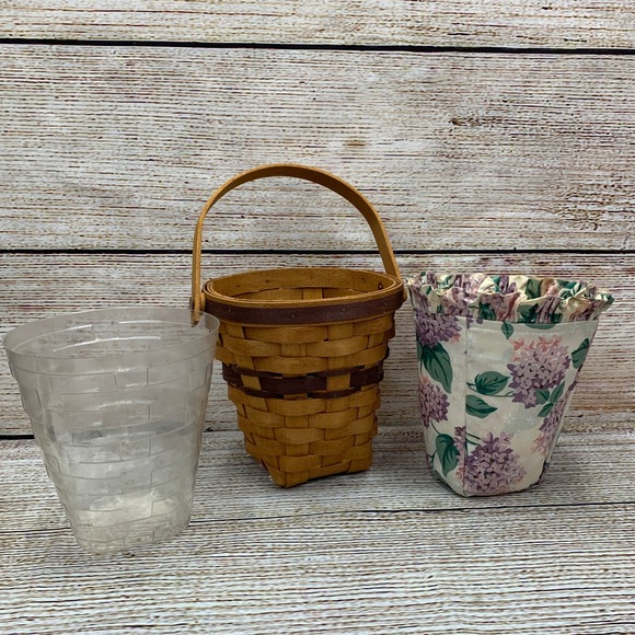 Longaberger Other - Longaberger Basket Vintage 1994 Handwoven with Plastic & Fabric Liners